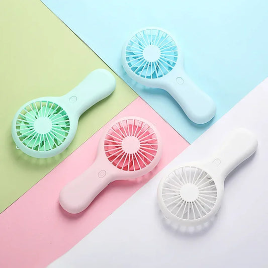 Summer New Portable USB Charging Fan with Three Adjustable Gears Creative Mini Handheld Small Fan Summer Cooling Equipment
